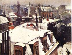 Rooftops in the Snow, Gustave Caillebotte